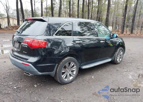 2011 Acura Mdx Advance Package z USA, uszkodzony, nr VIN 2HNYD2H59BH518507